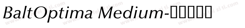 BaltOptima Medium字体转换